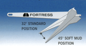 Fortress marine verstelbaar anker (aluminium)