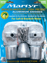 Allpa aluminium anode kit bravo 3 ≥2004